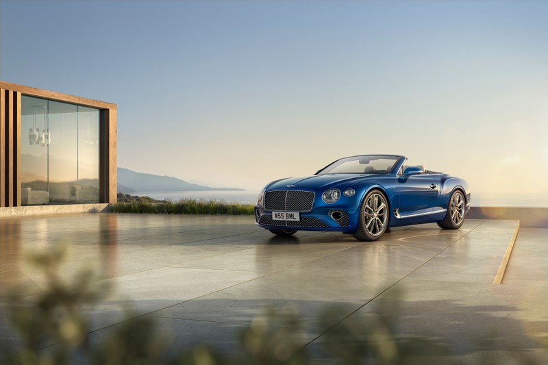 Бентли - континентальный кабриолет (bentley continental gt azure convertible, 2022, 5k, 8k, машины)