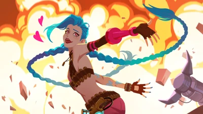 jinx, lol wild rift, league of legends, lol, jogo de vídeo