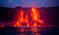 volcán, lava, calor, forma terrestre volcánica, viajar