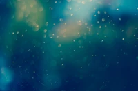 Enchanting Bokeh of Aqua Hues in a Marine Atmosphere