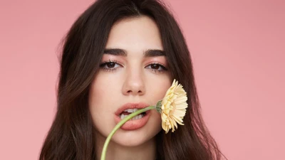 dua lipa, flor, cantante, niña, celebridad