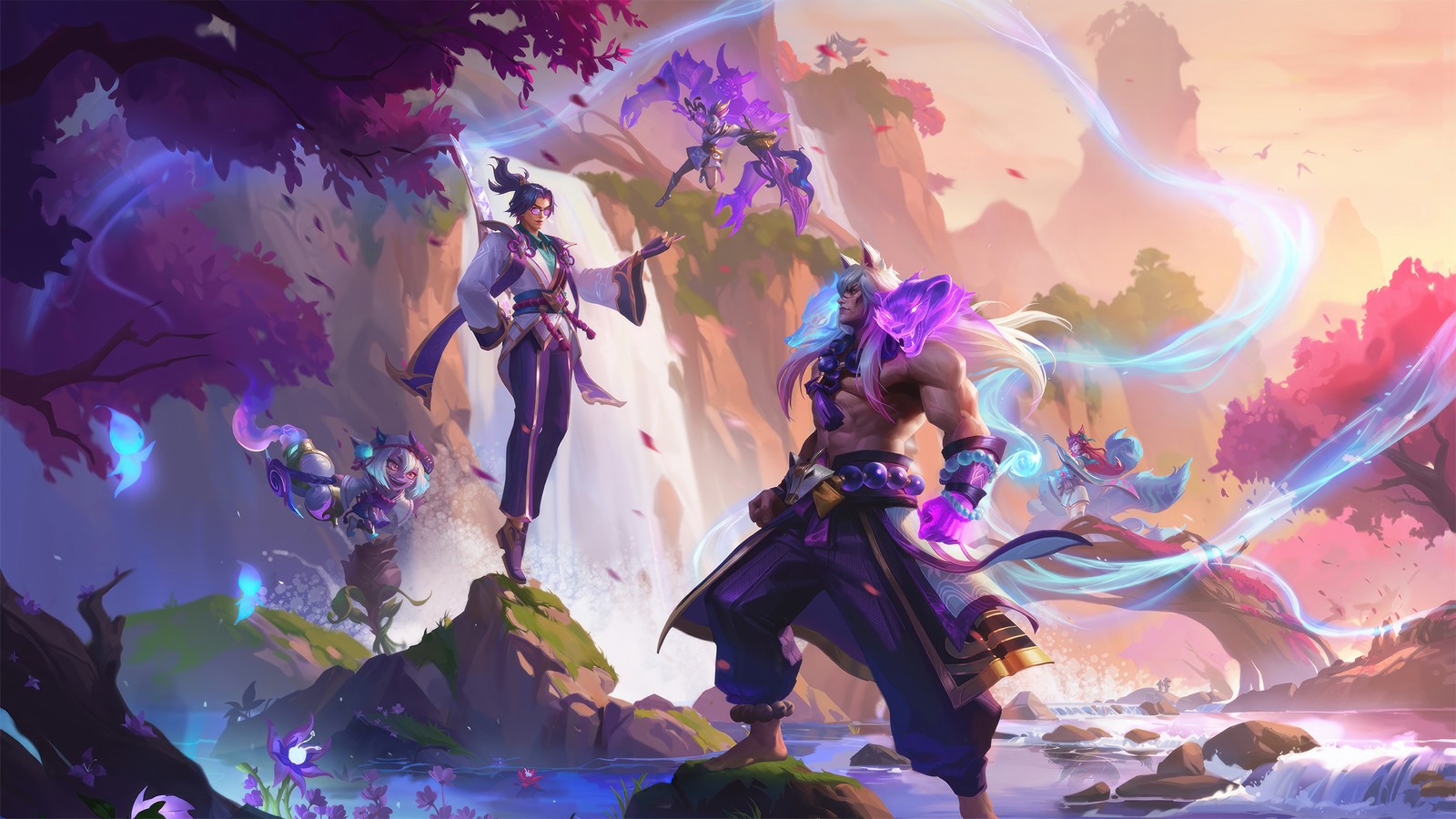 Lade lol wild rift, videospiel, league of legennds, sett, master yi Hintergrund herunter