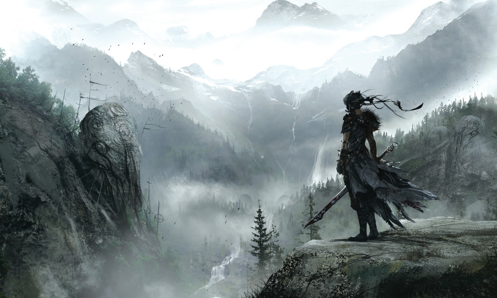 playstation 4, pc game, mythology, mythical creature, terrain wallpaper