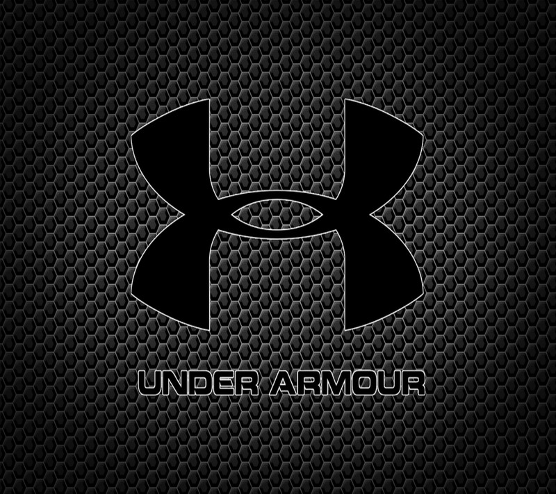 Логотип under armour на черном фоне (3d, hd, логотип, under armour)