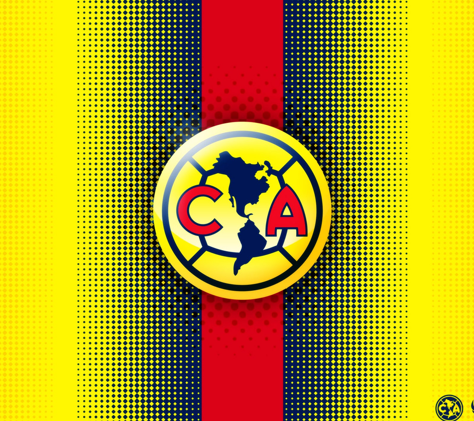 Close-up de um botão com o logotipo de um time de futebol (ca, club américa, futebol, futbol)