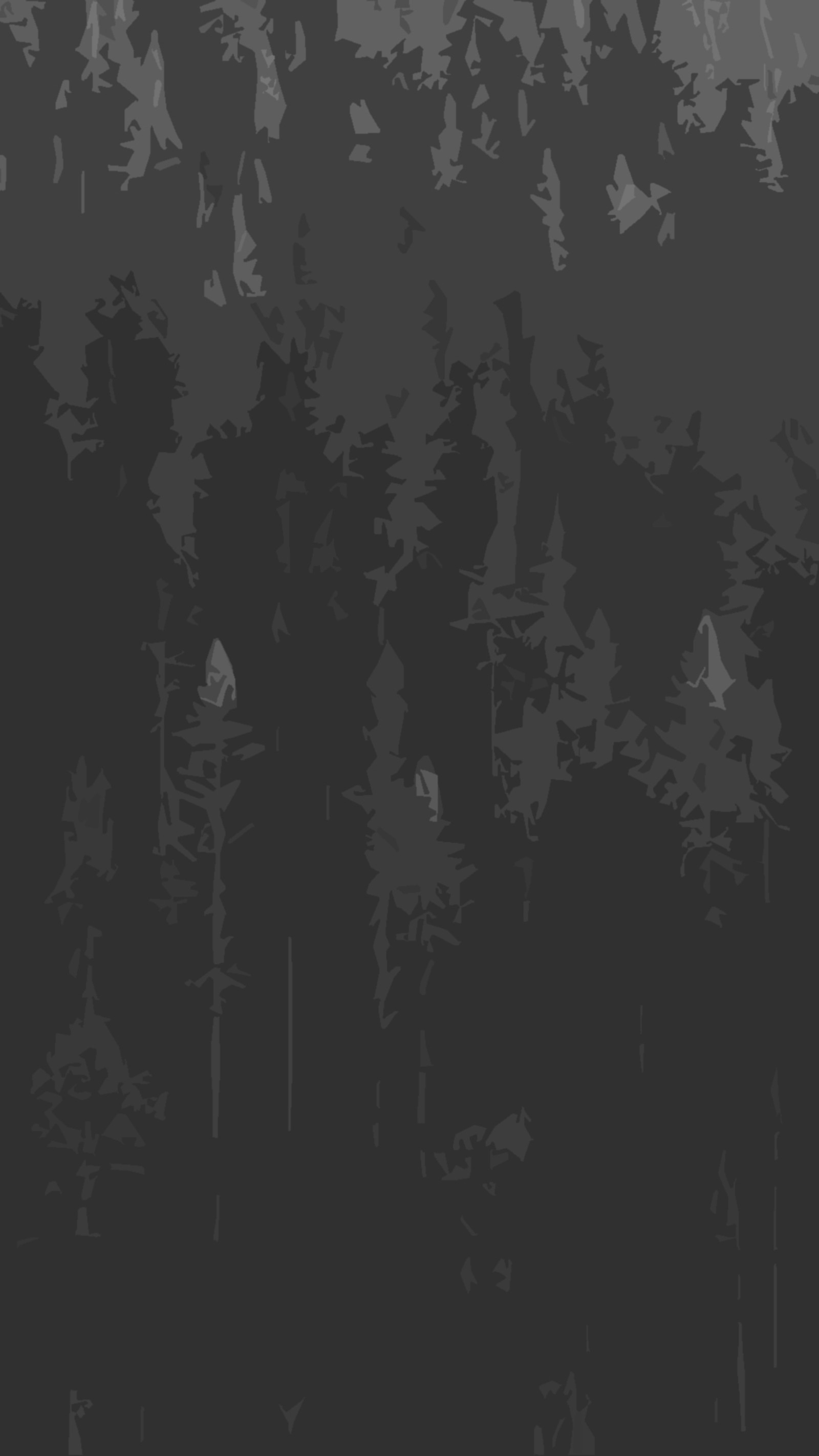 A close up of a black and white photo of a forest (abstract, forest, grey, monochrome, tree)