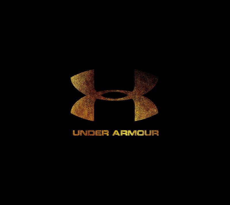 Крупный план черного фона с золотым логотипом under armour (чёрный, крутой, доктор, dr, золото)