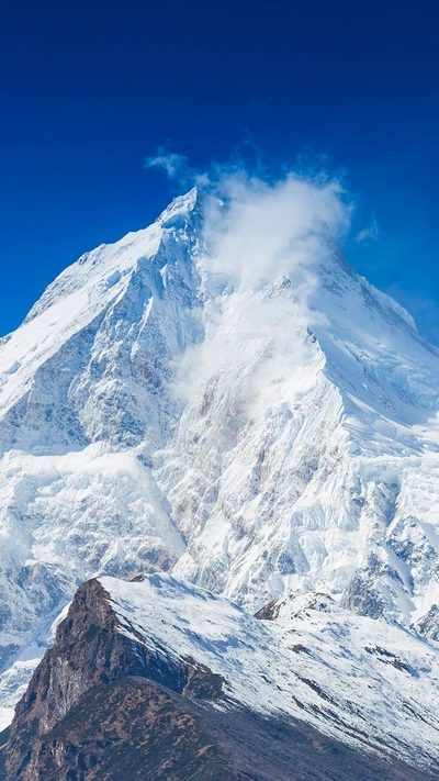 beautiful, mountains, nature, sky, snow