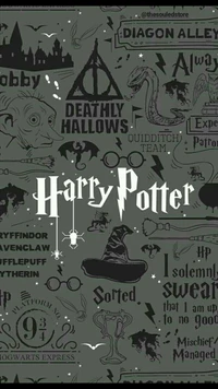 Magische Harry-Potter-Collage-Tapete