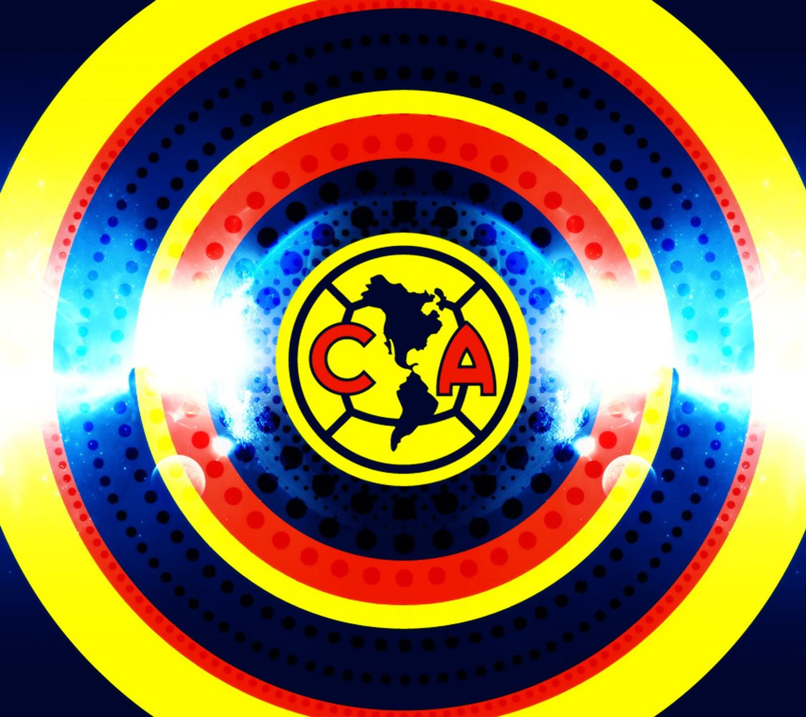 Nahaufnahme eines frisbees mit einem fußball-logo darauf (ca, club américa, fußball, futbol)