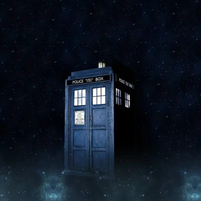 Explorando o Cosmos: A TARDIS em um vazio estrelado