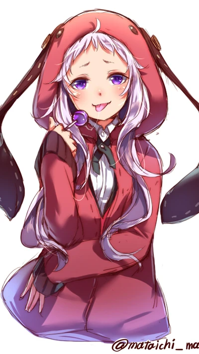 anime, fille, kakegurui, loli, sucette