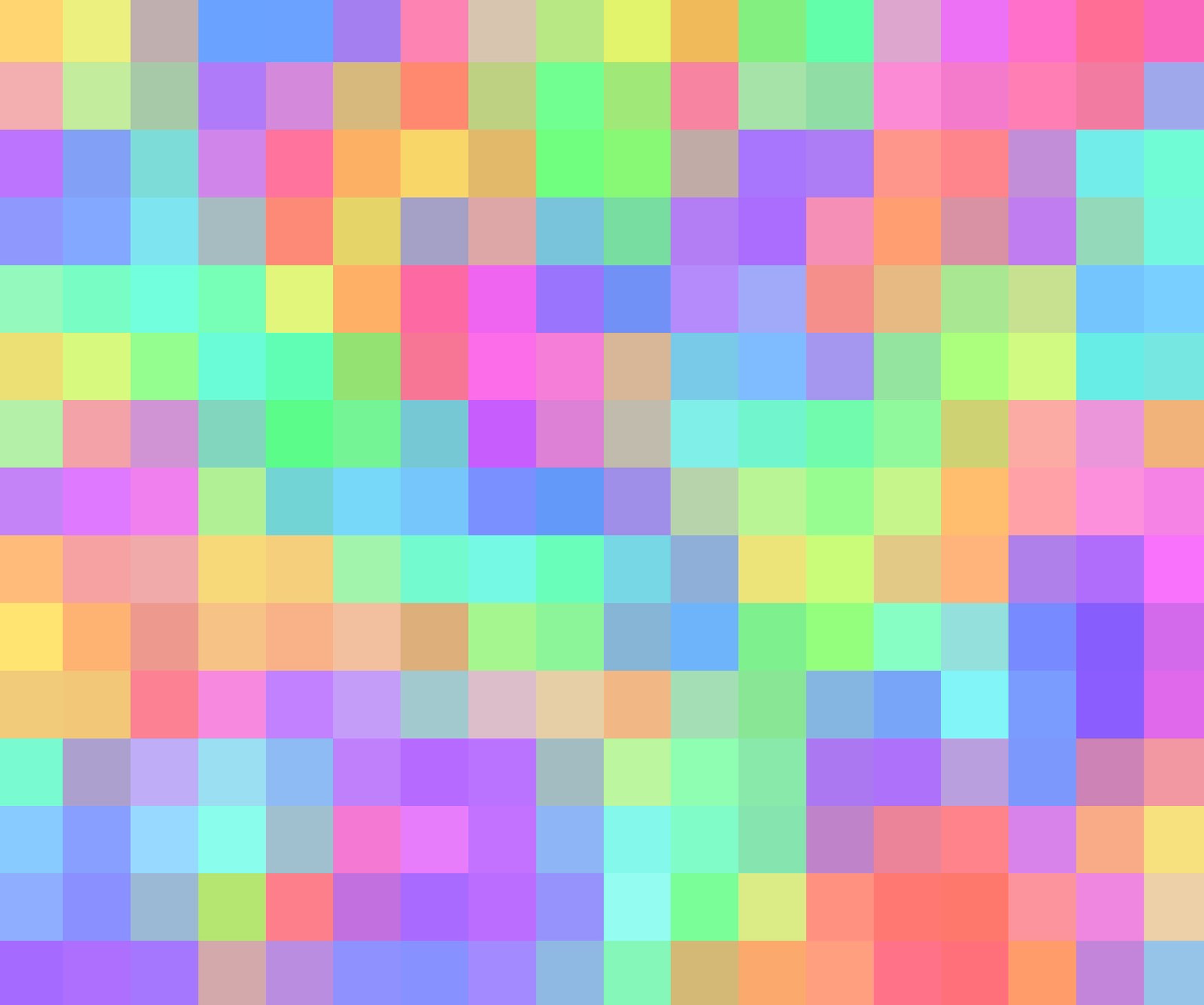 Ein bunter hintergrund mit quadraten in verschiedenen farben (abstrakt, pastel squares)