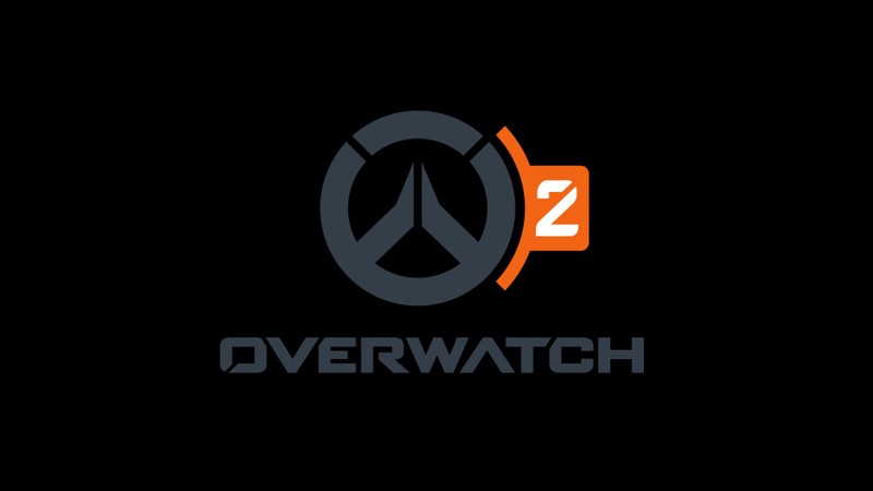 Логотип overwatch на черном фоне (overwatch 2, видеоигра, overwatch, логотип, чёрный)