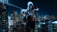 гвен паук, spider gwen, marvel comics, девочки, супергерой