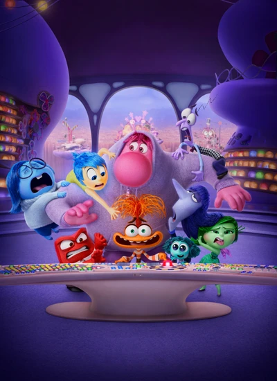 inside out 2, movie poster, animation movies, pixar movies, 2024 movies