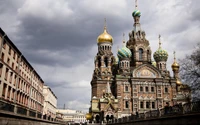 church of the savior on blood, cathedral, landmark, building, city