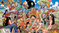 straw hat pirates, zombie, pirates, one piece, anime wallpaper