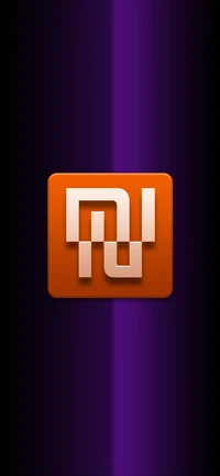 Logo Xiaomi sur un fond dégradé coloré