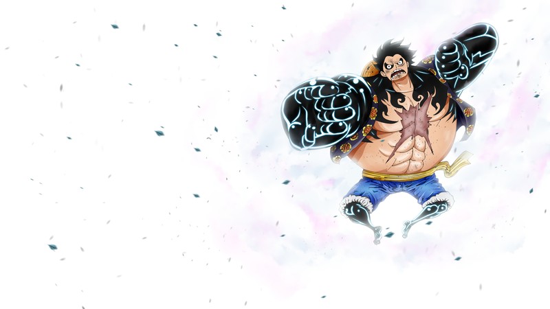 Аниме, one piece, one piece, one piece, one piece, one piece, one piece (monkey d luffy, четвертая форма, gear fourth, бандман, boundman)