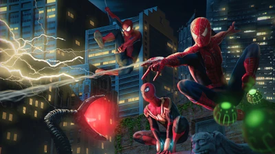 Dynamische Spider-Man-Action-Szene aus 'No Way Home