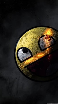 Emoji explosivo con una sonrisa radiante