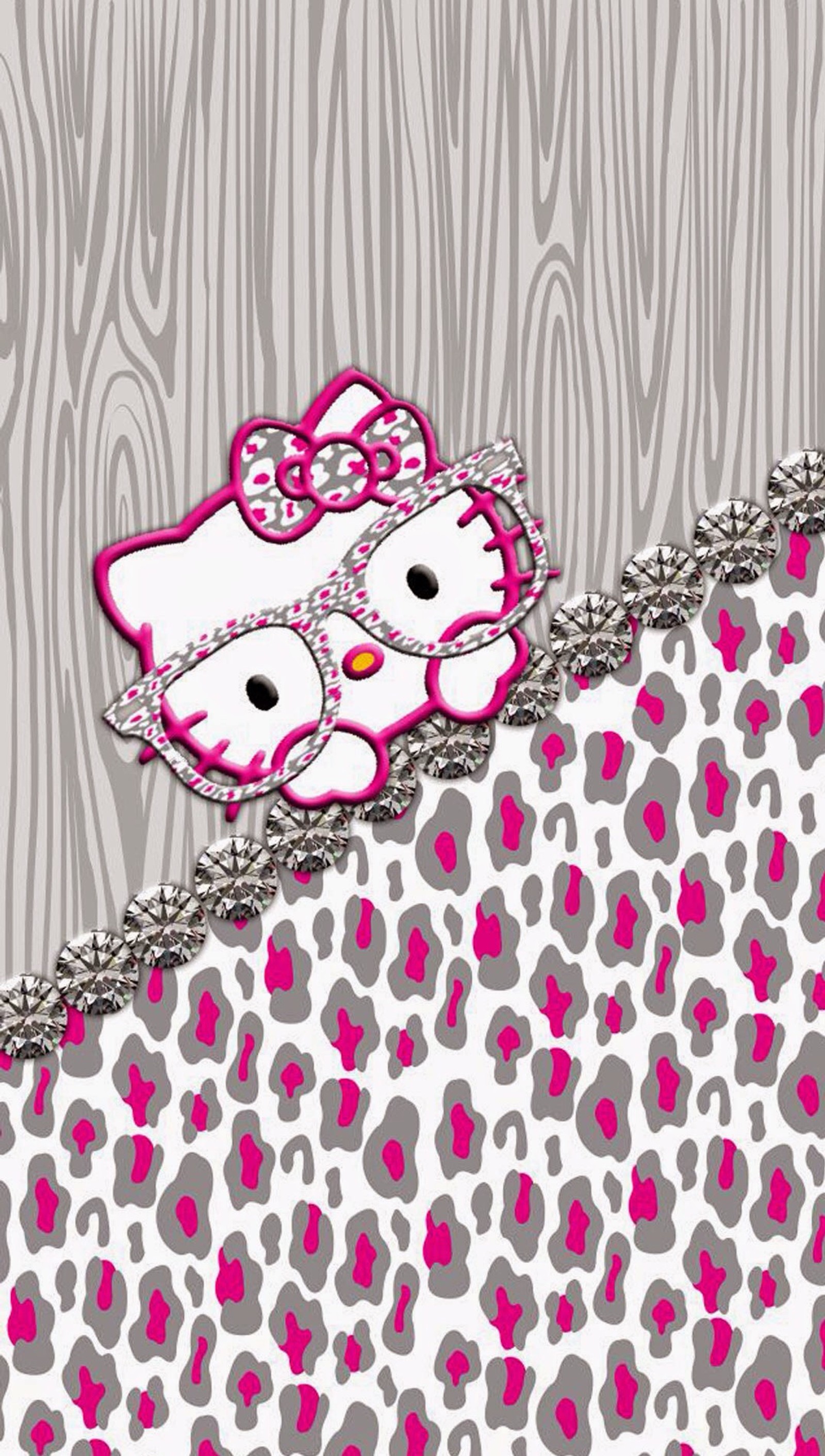 Baixar papel de parede bling, hello kitty, gatinho, rosa