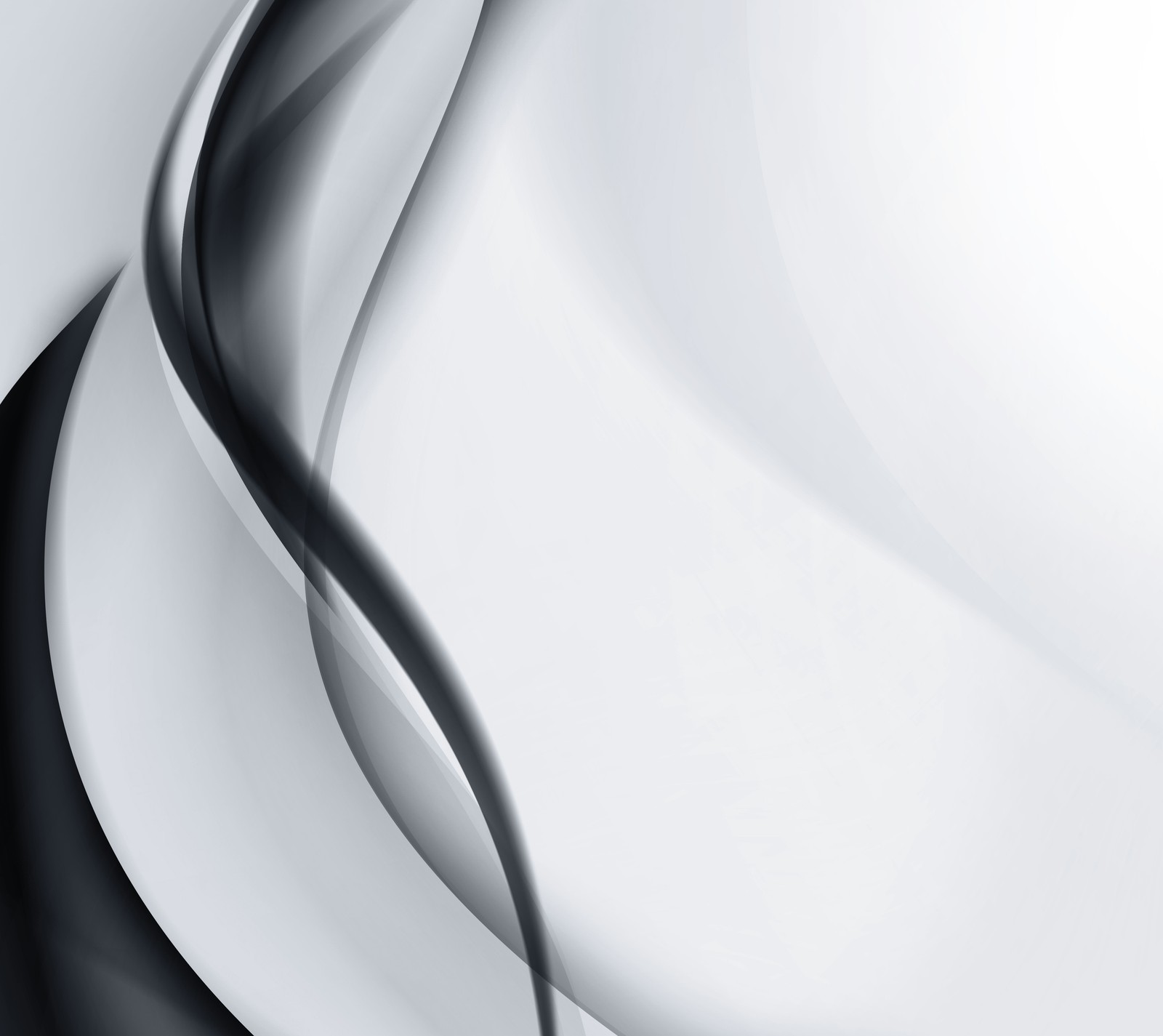 Abstract black and white background with curved lines (abstract, black, white)