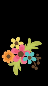 abstract, flower wallpaper