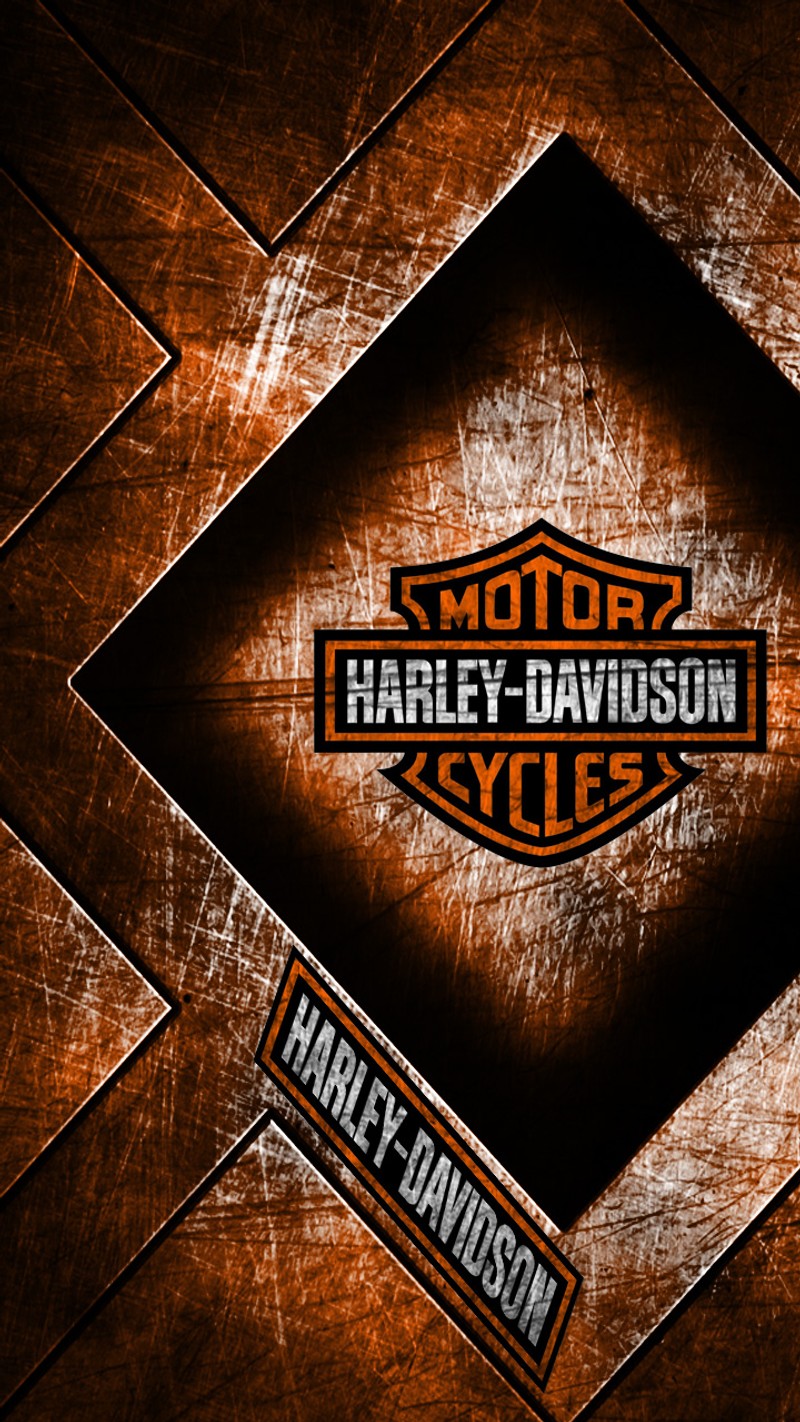 Логотип harley davidson на деревянном фоне (байкер, дэвидсон, davidson, гранж, grunge)