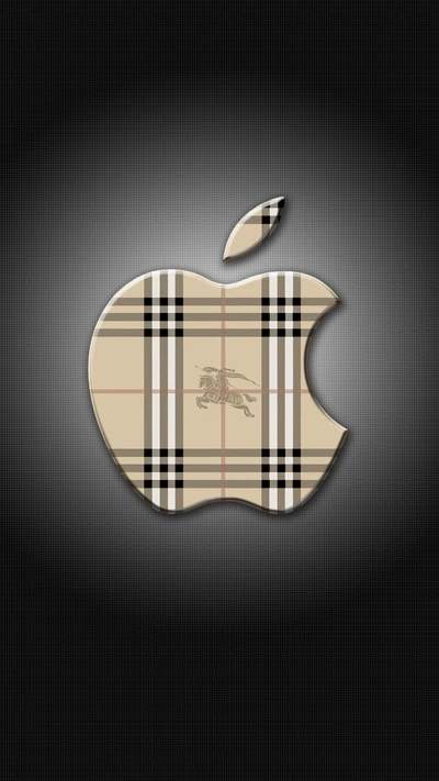 Logo Apple à motif Burberry : Une fusion de la mode et de la technologie