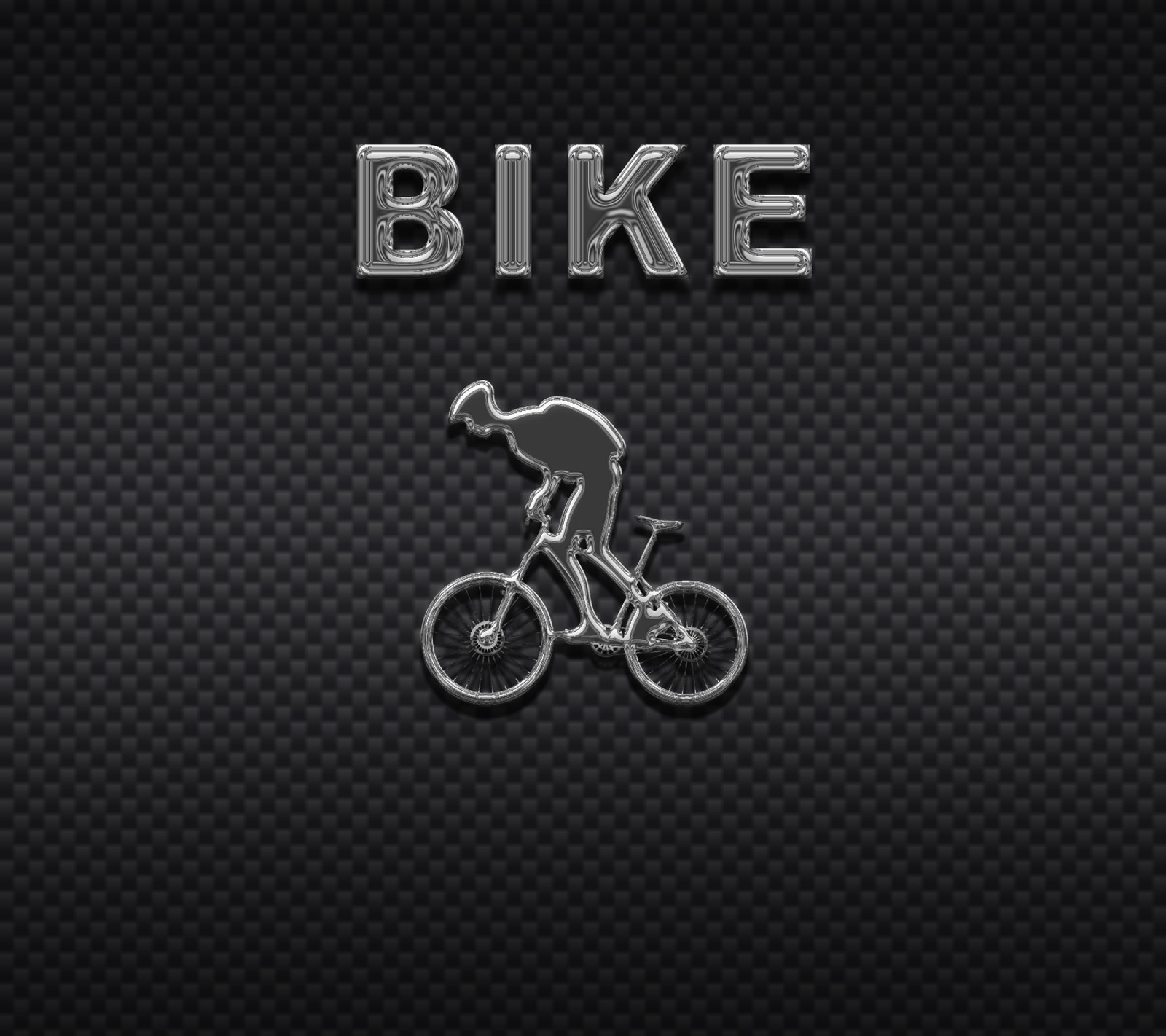 Un primer plano de un logotipo de bicicleta en un fondo negro (bici, bicicleta, montaña, mtb, sendero)