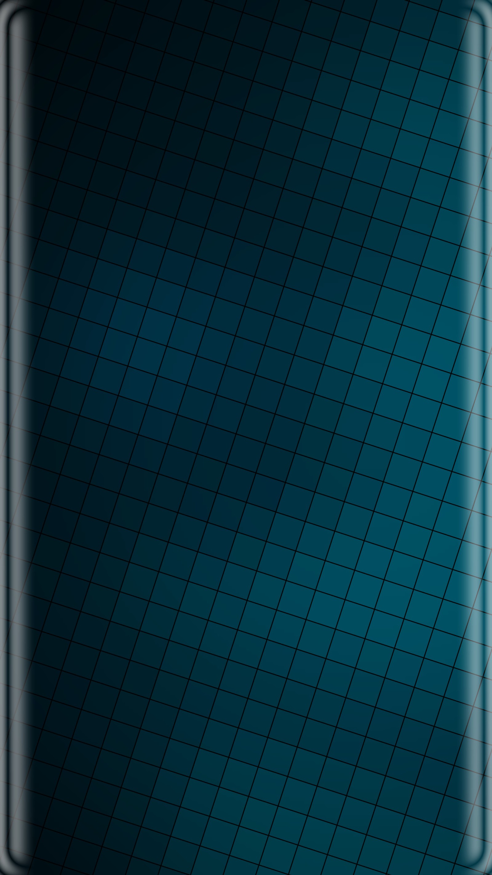 Há um celular com uma tela azul e um fundo preto (abstrato, azul, borda, padrão)