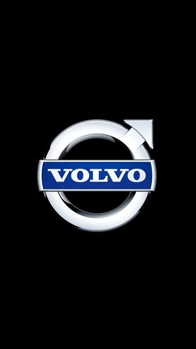 Logo Volvo sur un fond AMOLED noir