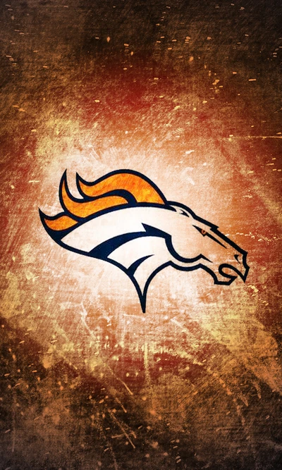 Denver Broncos-Logo auf einem Grunge-Hintergrund