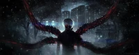 Ken Kaneki Transformado: Abrazando la Oscuridad en un Tokio Futurista