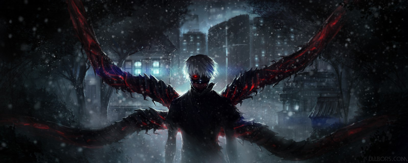 Lade tokyo ghoul, anime, dunkelheit, dämon, pc game Hintergrund herunter