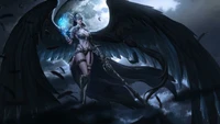 fantasy, angel, wings, warrior wallpaper