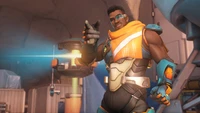 Baptiste in Overwatch: Confident Hero with Futuristic Gear