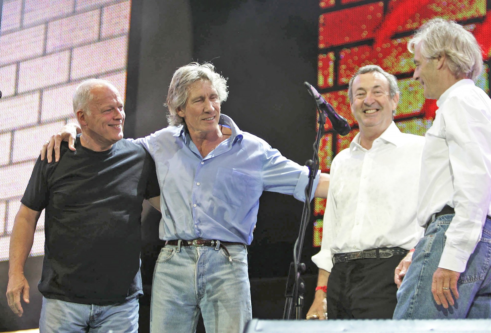 david gilmour, roger waters, pink floyd, event, richard wright wallpaper