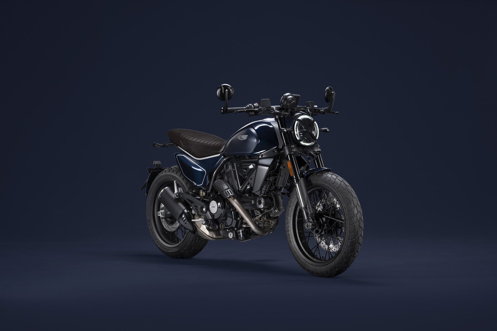 Download ducati scrambler nightshift, cafe racer, 2023, bikes, 4k wallpaper for free