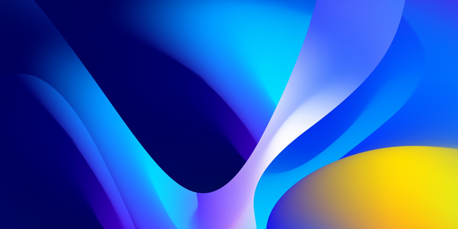 A close up of a cell phone with a blue and yellow background (abstract background, blue abstract, 5k, abstract, 4k wallpaper)